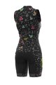 ALÉ Salopetă de ciclism - VERSILIA LADY - negru/alb