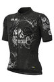 ALÉ Tricou de ciclism cu mânecă scurtă - SKULL - alb/negru