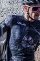 ALÉ Tricou de ciclism cu mânecă scurtă - SKULL - alb/negru