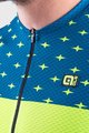 ALÉ Tricou de ciclism cu mânecă scurtă - STARS - galben/albastru