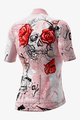 ALÉ Tricou de ciclism cu mânecă scurtă - SKULL LADY - roz