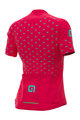 ALÉ Tricou de ciclism cu mânecă scurtă - STARS LADY - roz/turcoaz