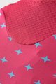 ALÉ Tricou de ciclism cu mânecă scurtă - STARS LADY - roz/turcoaz