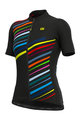 ALÉ Tricou de ciclism cu mânecă scurtă - FLASH LADY - negru