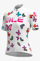 ALÉ Tricou de ciclism cu mânecă scurtă - BUTTERFLY LADY - alb