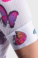 ALÉ Tricou de ciclism cu mânecă scurtă - BUTTERFLY LADY - alb