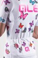 ALÉ Tricou de ciclism cu mânecă scurtă - BUTTERFLY LADY - alb