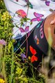 ALÉ Pantaloni scurți de ciclism cu bretele - BUTTERFLY LADY - negru