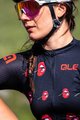 ALÉ Tricou de ciclism cu mânecă scurtă - SMILE LADY - negru