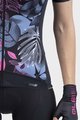 ALÉ Tricou de ciclism cu mânecă scurtă - PR-S GARDEN LADY - negru/albastru/roz
