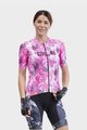 ALÉ Tricou de ciclism cu mânecă scurtă - PR-R AMAZZONIA LADY - alb/roz