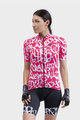 ALÉ Tricou de ciclism cu mânecă scurtă - ALÉ SOLID RIDE LADY - alb/roșu