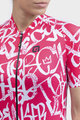 ALÉ Tricou de ciclism cu mânecă scurtă - ALÉ SOLID RIDE LADY - alb/roșu
