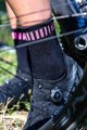 ALÉ Șosete clasice de ciclism - LOGO Q-SKIN  - negru/roz