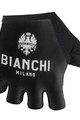 BIANCHI MILANO Mănuși de ciclism fără degete - DIVOR - alb/negru