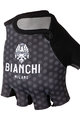 BIANCHI MILANO Mănuși de ciclism fără degete - ALVIA - alb/negru
