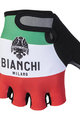 BIANCHI MILANO Mănuși de ciclism fără degete - ALVIA - alb/roșu/verde