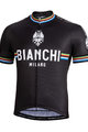 BIANCHI MILANO Tricou de ciclism cu mânecă scurtă - NEW PRIDE - alb/negru