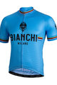 BIANCHI MILANO Tricou de ciclism cu mânecă scurtă - NEW PRIDE - albastru deschis/negru