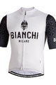 Bianchi Milano Tricou de ciclism cu mânecă scurtă - PEDASO - negru/alb