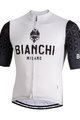 BIANCHI MILANO Tricou de ciclism cu mânecă scurtă - PEDASO - negru/alb