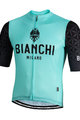 Bianchi Milano Tricou de ciclism cu mânecă scurtă - PEDASO - negru/albastru