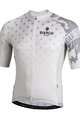 BIANCHI MILANO Tricou de ciclism cu mânecă scurtă - SAVIGNANO - bej/gri