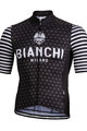 BIANCHI MILANO Tricou de ciclism cu mânecă scurtă - DAVOLI - negru/alb