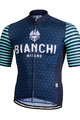 BIANCHI MILANO Tricou de ciclism cu mânecă scurtă - DAVOLI - albastru/turcoaz