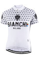 Bianchi Milano Tricou de ciclism cu mânecă scurtă - CROSIA LADY - alb/gri