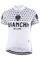 BIANCHI MILANO Tricou de ciclism cu mânecă scurtă - CROSIA LADY - alb/gri