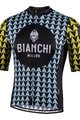 BIANCHI MILANO Tricou de ciclism cu mânecă scurtă - MASSARI - galben/albastru deschis