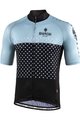 BIANCHI MILANO Tricou de ciclism cu mânecă scurtă - QUIRRA - negru/albastru deschis