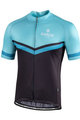 BIANCHI MILANO Tricou de ciclism cu mânecă scurtă - OLLASTU - negru/albastru deschis