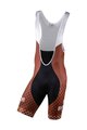 BIANCHI MILANO Pantaloni scurți de ciclism fără bretele - MASCARI - roz/negru