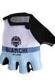 BIANCHI MILANO Mănuși de ciclism fără degete - ENAS - alb/albastru deschis