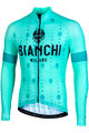 BIANCHI MILANO Tricou de ciclism cu mânecă lungă de vară - PERTICARA - verde