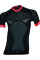 Tricou de ciclism cu mânecă scurtă - SEAMLESS  - roșu/negru