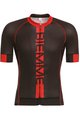 Tricou de ciclism cu mânecă scurtă - POISON  - negru/roșu