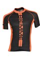Tricou de ciclism cu mânecă scurtă - POISON  - negru/portocaliu