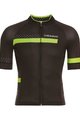 Tricou de ciclism cu mânecă scurtă - POLKA  - negru/verde