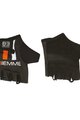 Mănuși de ciclism fără degete - STRAPS - negru/portocaliu/alb