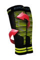 BIOTEX Încălzitoare de genunchi pentru ciclism - RACE & RECOVERY - negru/galben
