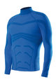 BIOTEX Tricou de ciclism cu mânecă lungă - POWERFLEX WARM - albastru