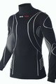 BIOTEX Tricou de ciclism cu mânecă lungă - TURTLENECK - negru