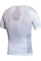 BIOTEX Tricou de ciclism cu mânecă scurtă - BIOFLEX RAGLAN - alb/gri