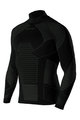 BIOTEX Tricou de ciclism cu mânecă lungă - ICEBREAK - negru/gri
