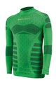 BIOTEX Tricou de ciclism cu mânecă lungă - WARM EFFECT JUNIIOR - verde