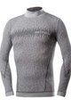 BIOTEX Tricou de ciclism cu mânecă lungă - 3D TURTLENECK - gri