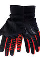 BIOTEX Mănuși cu degete lungi de ciclism - SUPERWARM - roșu/negru